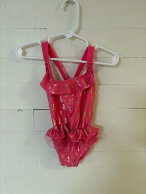 Real Love Toddler Girls Pink Pineapple One Piece Swimsuit 3T